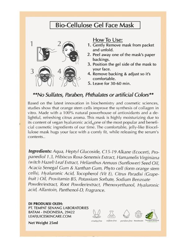 Biocellulose Mask -Orange Phyto Cell